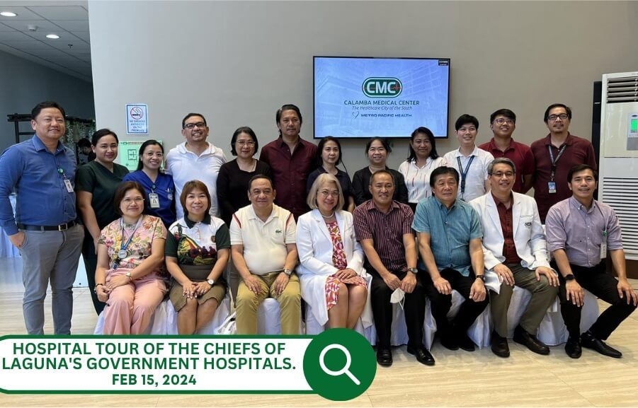Hospital tour of the Chiefs of Laguna's government hospitals.