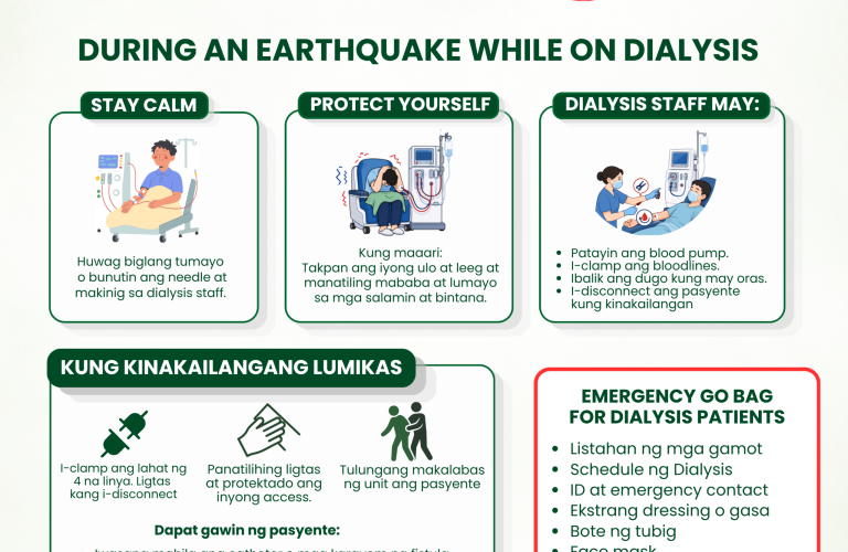 Dialysis - after the earthquake